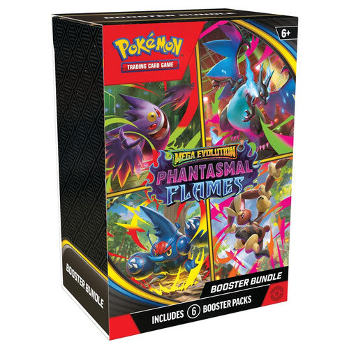 Pokémon TCG: Mega Evolution – Phantasmal Flames Booster Bundle (6 Packs) Pokémon Pulls